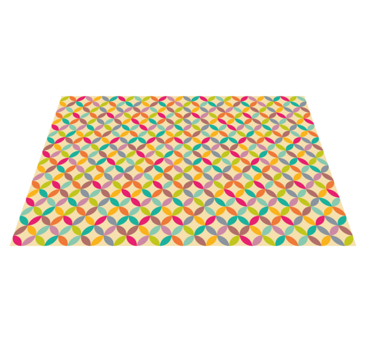 Vinyl Teppich geometrisch bunt geometrisch - TenStickers