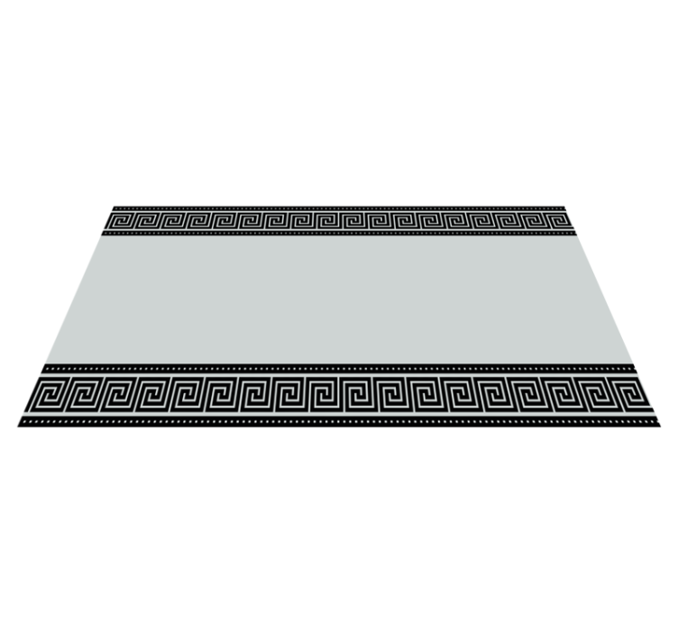 Vinyl Teppich geometrisch griechischer bundrand - TenStickers