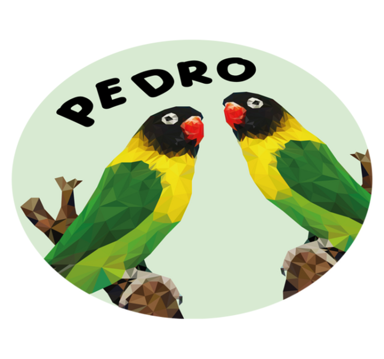 Vinyl Teppich mit Namen personalisierbare turteltauben - TenStickers