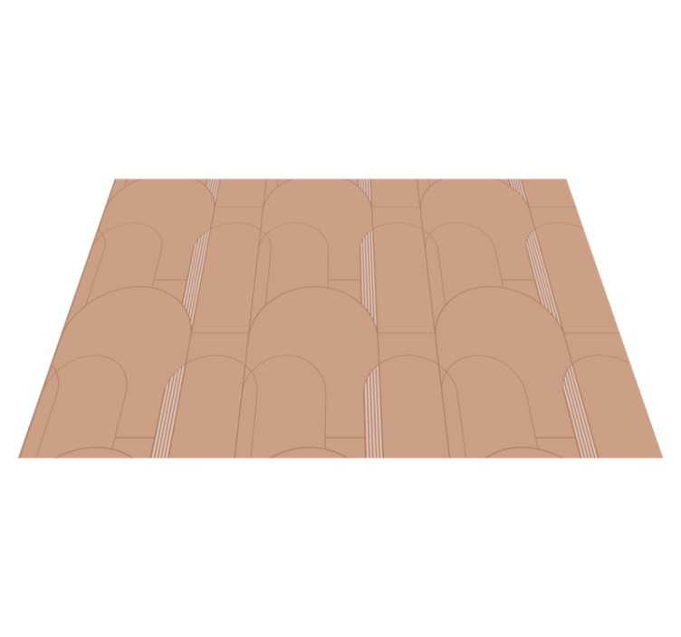 Vinyl Teppich gestreift bogen muster oberfläche - TenStickers