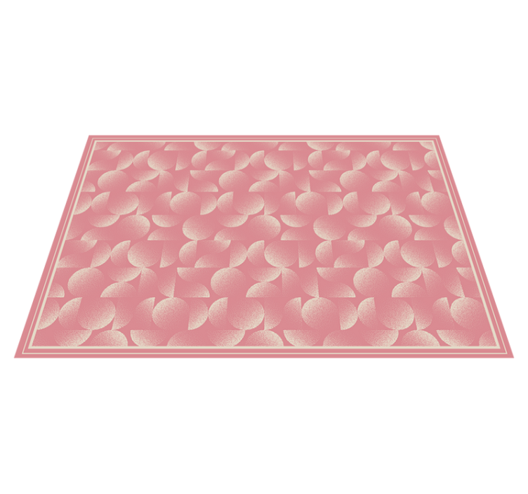 Vinyl Teppich rosa ginkgoblatt-muster - TenStickers