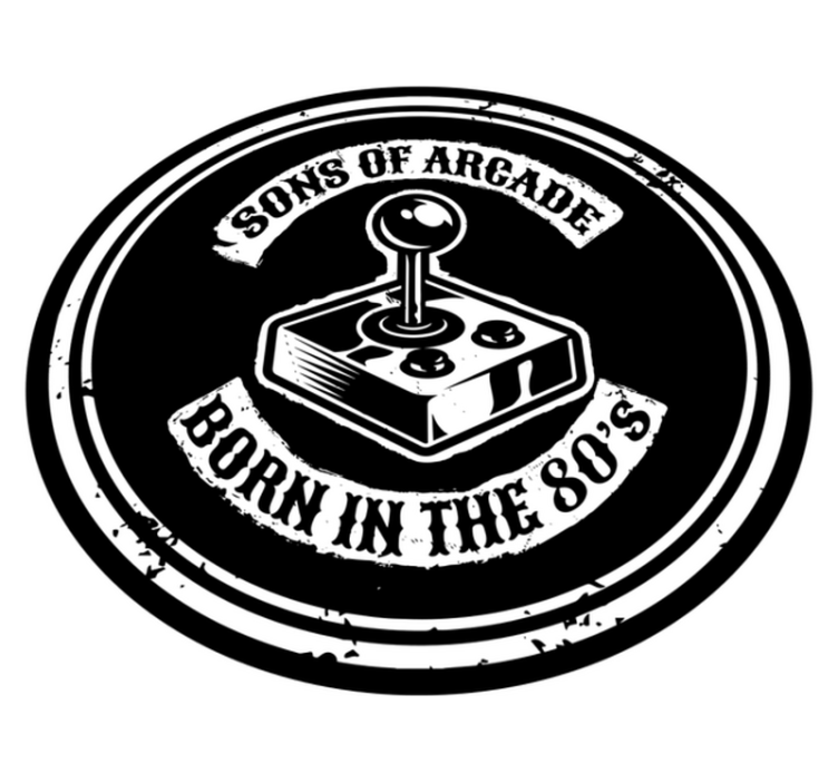 Vinyl Teppich Spruch arcade-nostalgie aus den 80ern - TenStickers