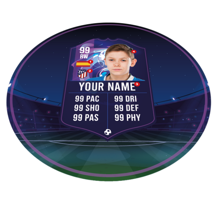 Vinylteppich Jugendliche fußballspielerkarteDies ist eine Karte f - TenStickers