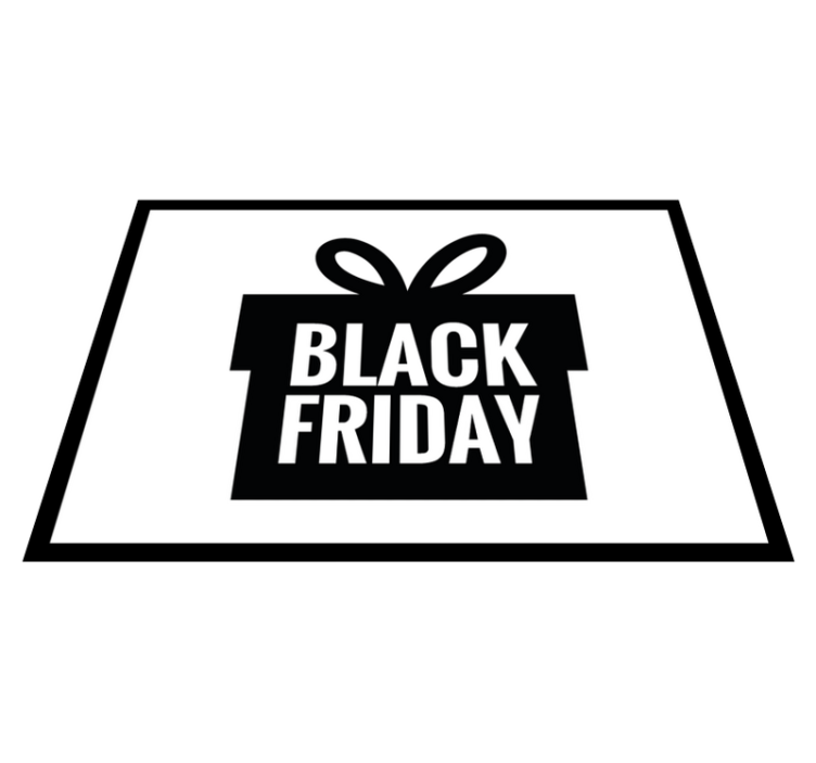 Vinylteppich rechteckig "Black Friday Box""Schwarzer Freitag Box - TenStickers