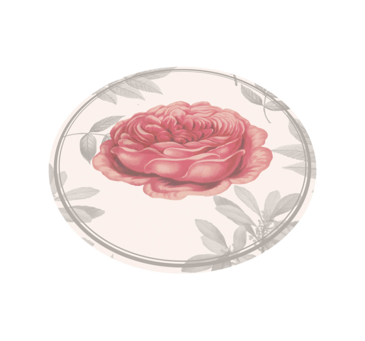 Vinylteppich Wohnzimmer pinke rose - TenStickers