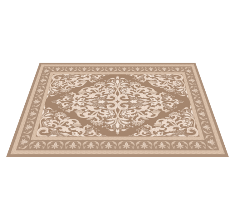 Vinyl Teppich beige orientalisches design - TenStickers