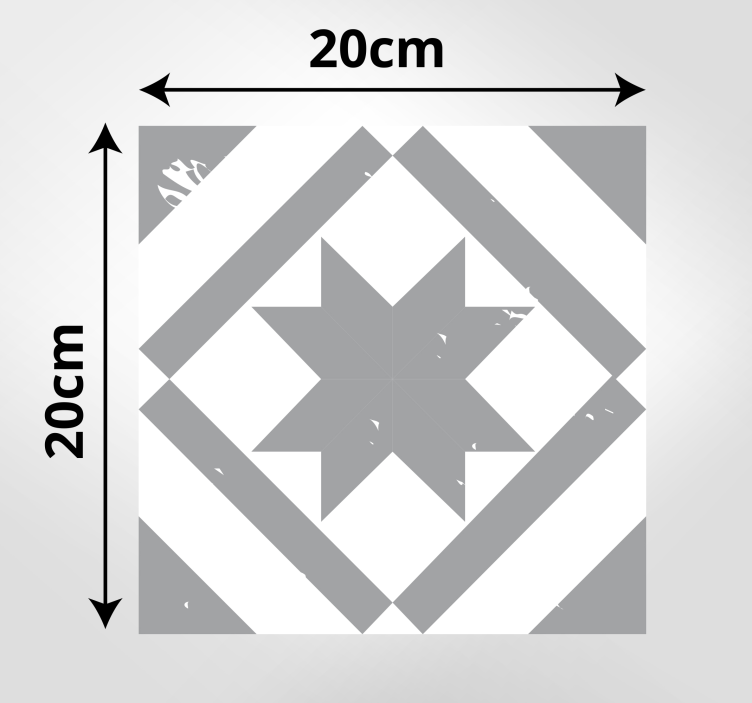 Vinyl Teppich Bad graue Pantonefliesen - TenStickers