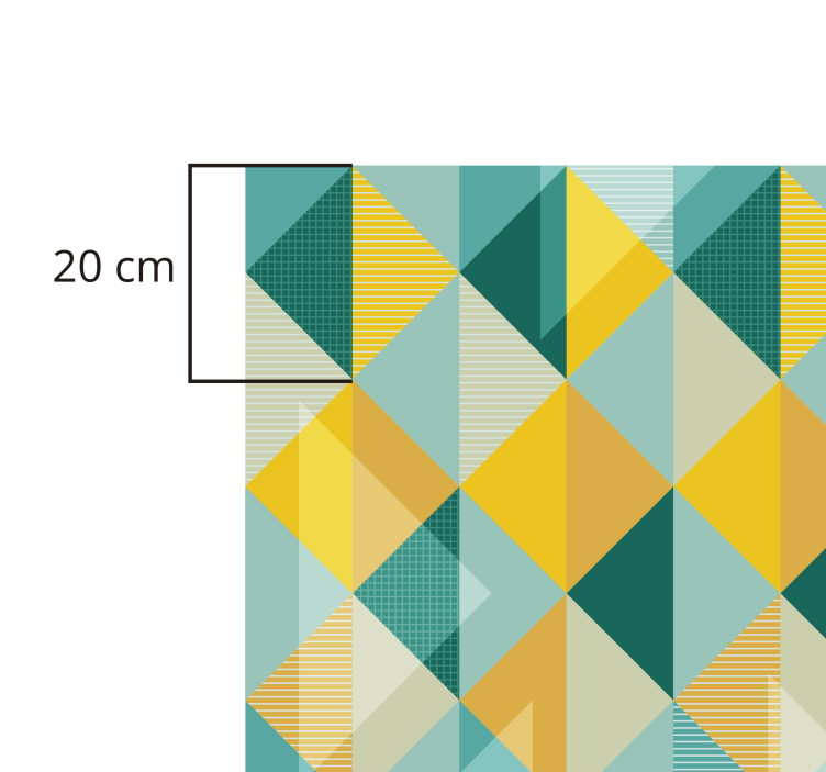 Vinyl Teppich geometrisch geometrisches dreieck-array - TenStickers