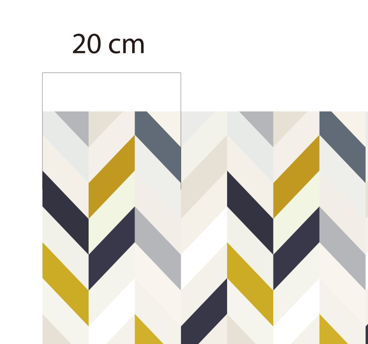 Vinyl Teppich geometrisch chevron-zickzack-muster - TenStickers