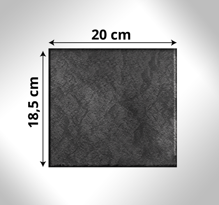 Vinyl Teppich Textur strukturiertes steinquadrat - TenStickers