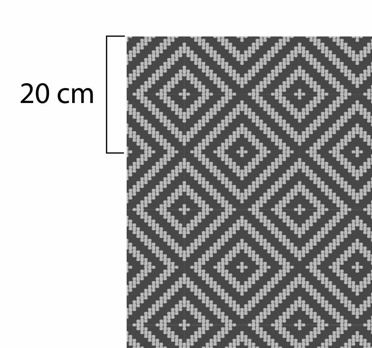 Vinyl Teppich Fliesenoptik geometrisches musterdetail - TenStickers