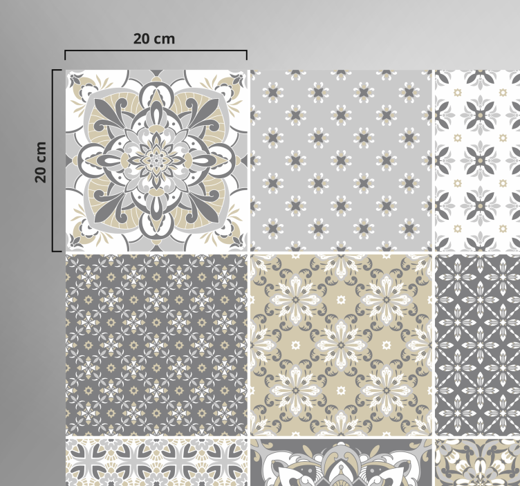 Vinyl Teppich Küche im marokkanischen Stil - TenStickers
