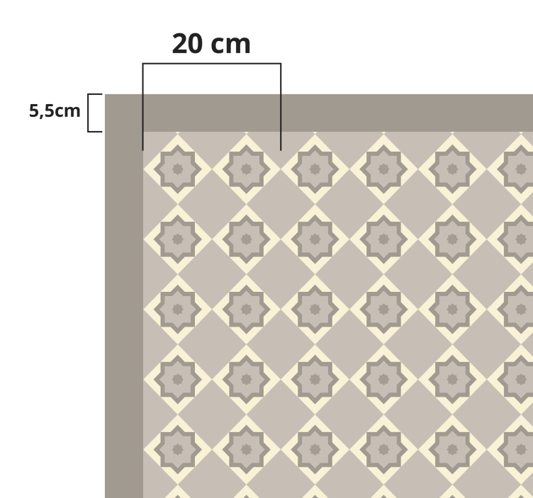 Vinyl Teppich Marmor elegantes sternenmuster - TenStickers