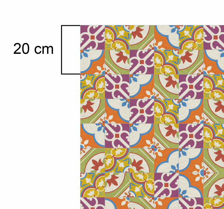 Vinylteppich Retro musterfliesen - TenStickers