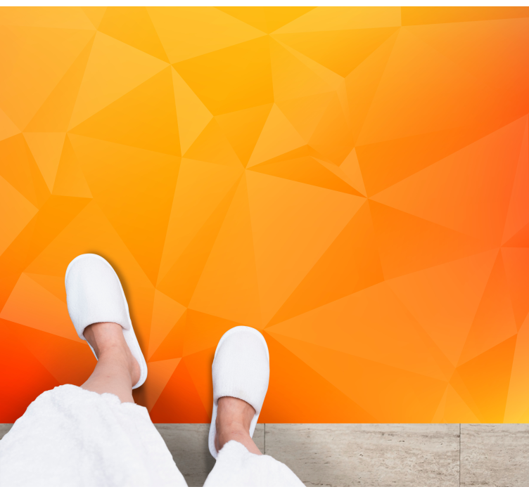 Vinyl Teppich Wohnzimmer geometrischer farbverlaufseffekt - TenStickers