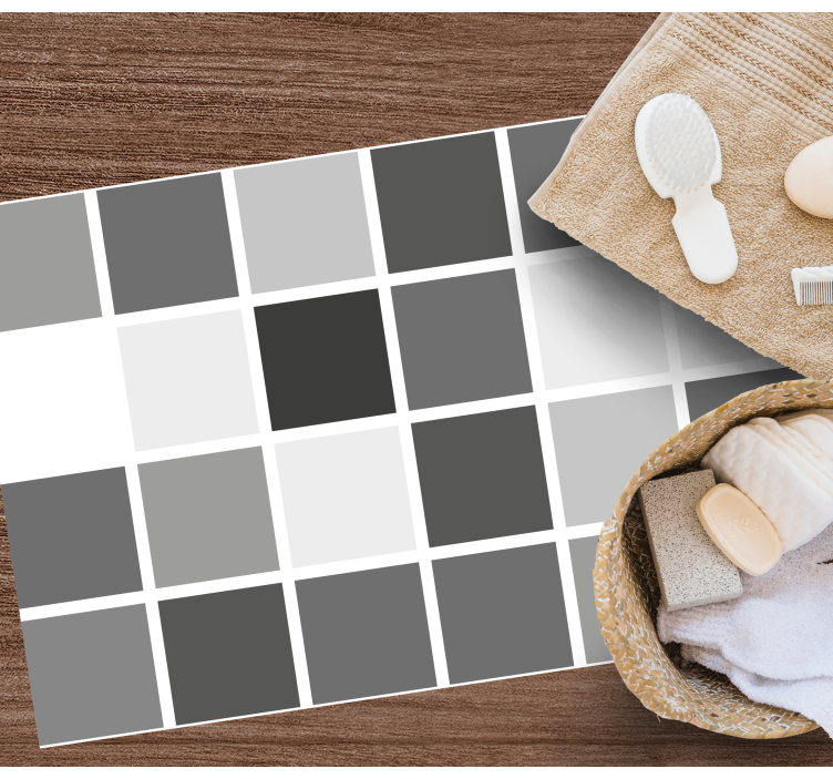 Grautöne fliesen fliesenteppich - TenStickers