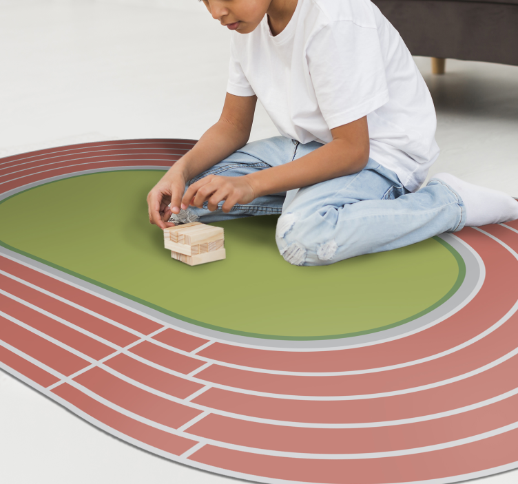 Vinyl teppich für jugend leichtathletik - TenStickers