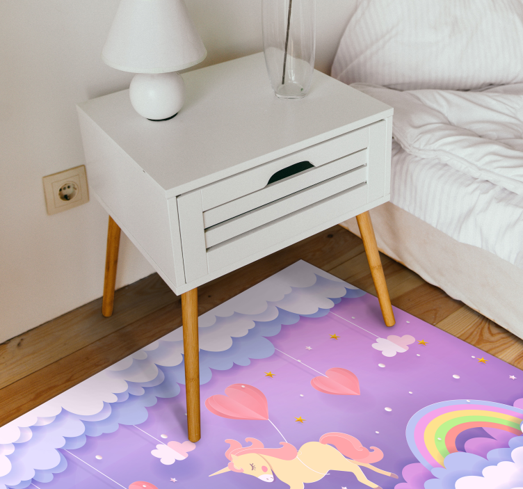 Vinyl Teppich Baby einhorn-fantasieszene - TenStickers