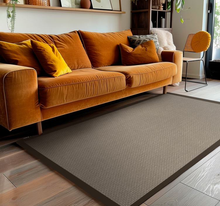 Vinyl Teppich beige dunklere farbkontur - TenStickers