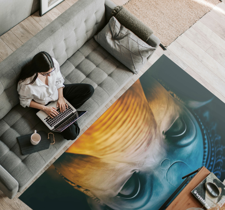 Vinyl Teppich ethnisch ätherische elefantengesichter - TenStickers