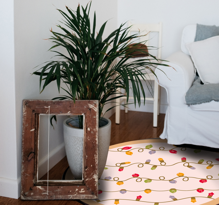 Vinyl Teppich Events festliche girlande - TenStickers