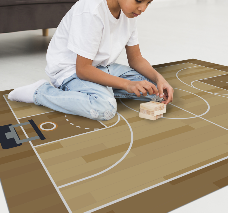 Vinyl teppich für basketball teenager - TenStickers
