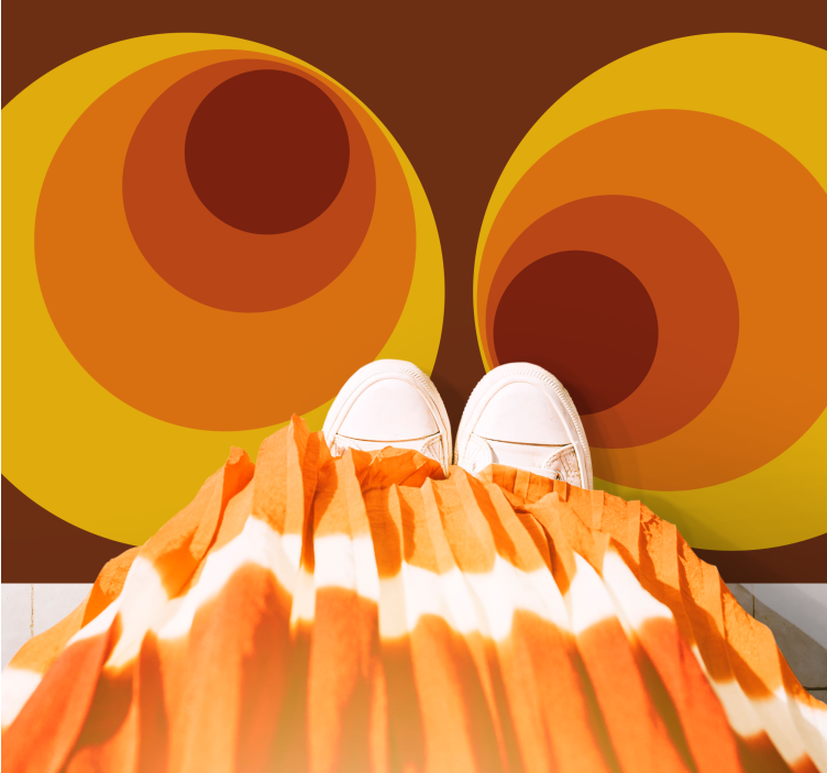 Vinyl Teppich geometrisch abstrakte geometrische wirbel - TenStickers