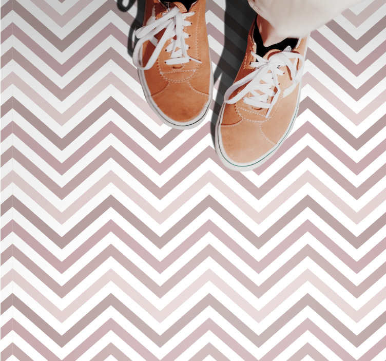 Vinyl Teppich geometrisch chevron-muster-design - TenStickers