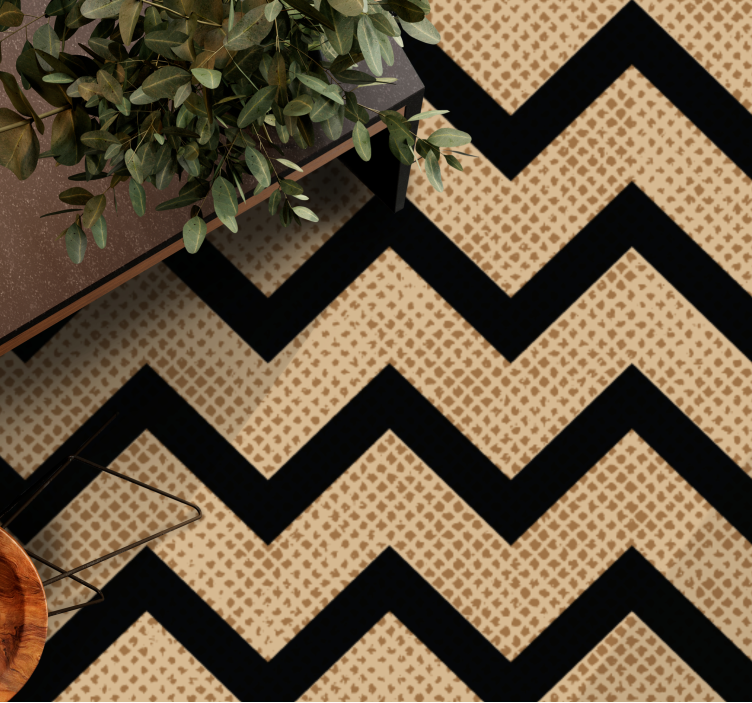 Vinyl Teppich geometrisch chevron-struktur - TenStickers
