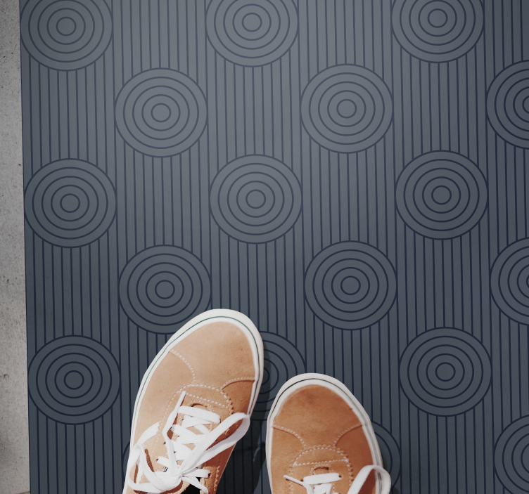 Vinyl Teppich geometrisch geometrische kreismotive - TenStickers