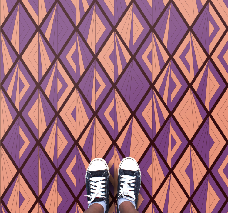 Vinyl Teppich geometrisch geometrisches muster harmonie - TenStickers