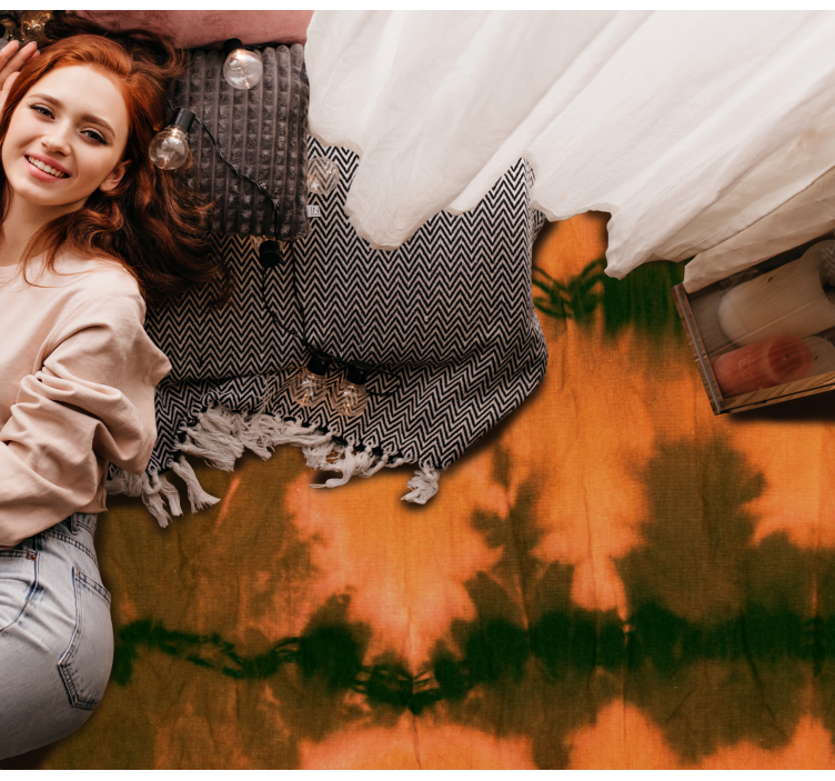 Vinyl teppich imitation buntes batikdesign - TenStickers