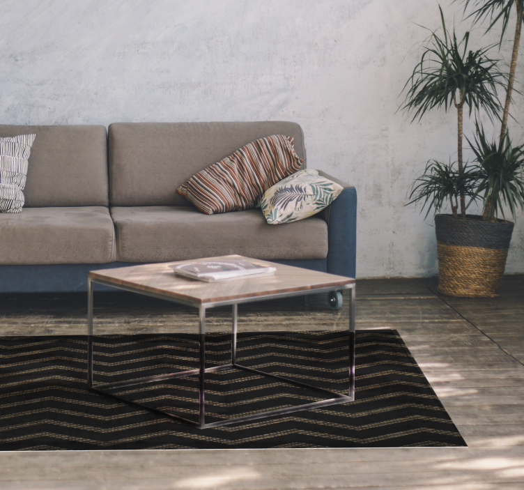 Vinyl Teppich gestreift chevron-streifenmuster - TenStickers