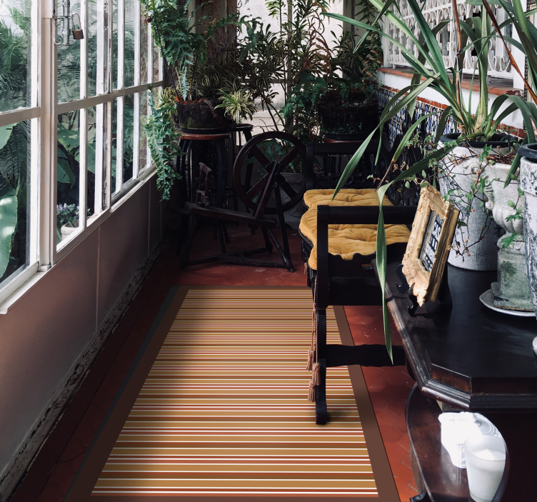 Vinyl Teppich gestreift streifenmotiv - TenStickers