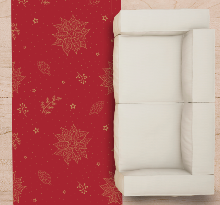 Vinyl Teppich Mandala festliche blumenmotive - TenStickers