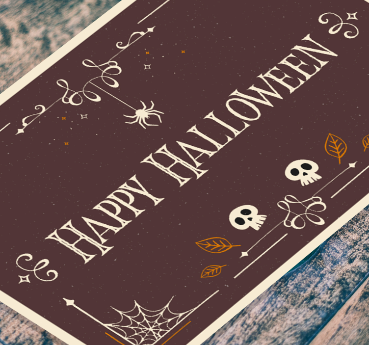 Vinyl Teppich Halloween thema der halloweenfeier - TenStickers