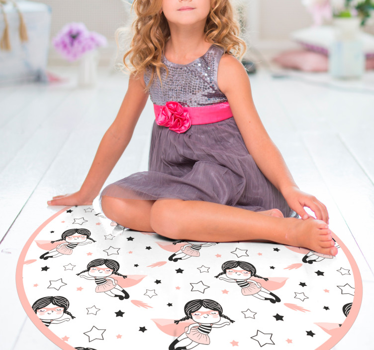 Vinyl Teppich Kinder ballerina kreisspielplatz - TenStickers