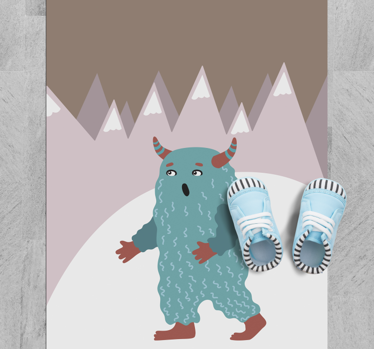 Vinylteppich kindlich nordischer monstercharakter - TenStickers