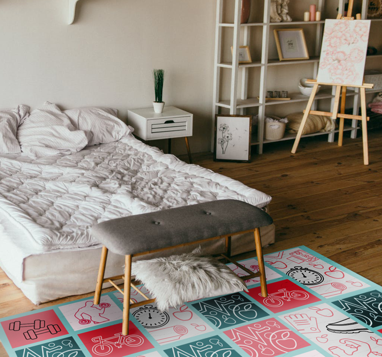 Vinyl Teppich Kinder verspielte kinderdekoration - TenStickers