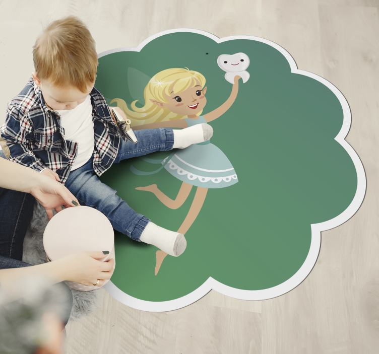 Vinyl Teppich Kinder zahnfee-fantasie - TenStickers