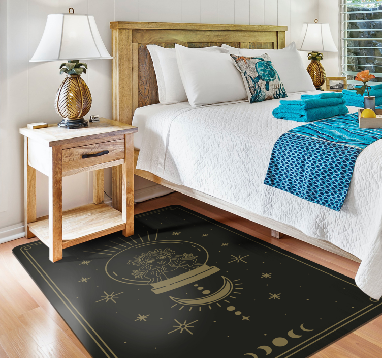 Vinyl Teppich Mandala himmlisches mandala - TenStickers