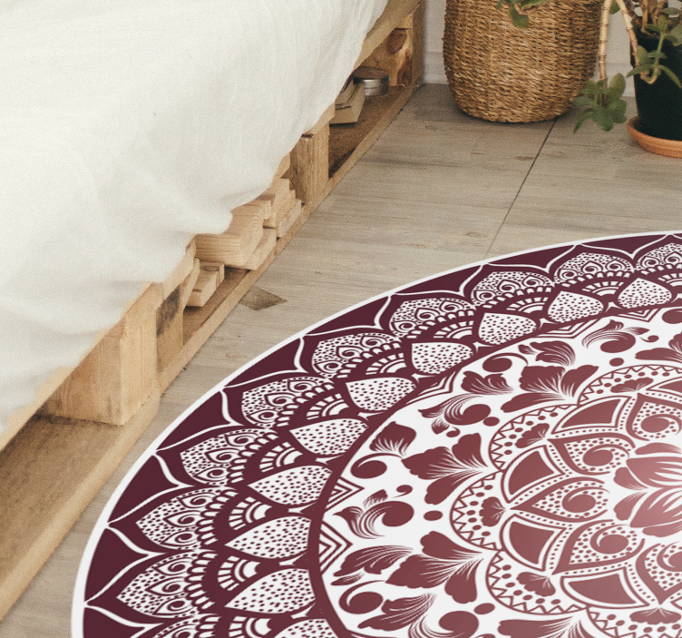 Vinyl Teppich Mandala kompliziertes mandala-emblem - TenStickers