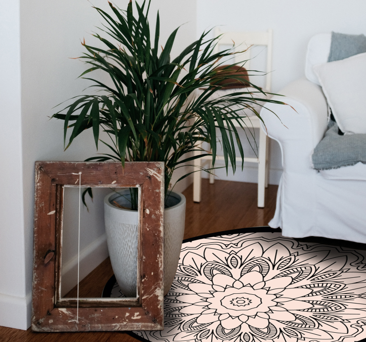 Vinyl Teppich Mandala mandala einfachheit - TenStickers