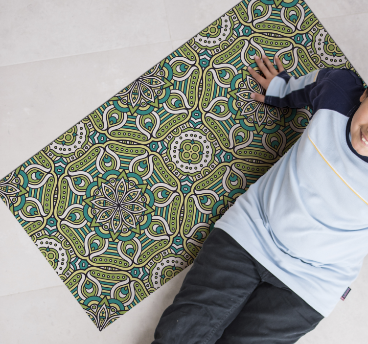 Vinyl Teppich Mandala mandala-muster - TenStickers