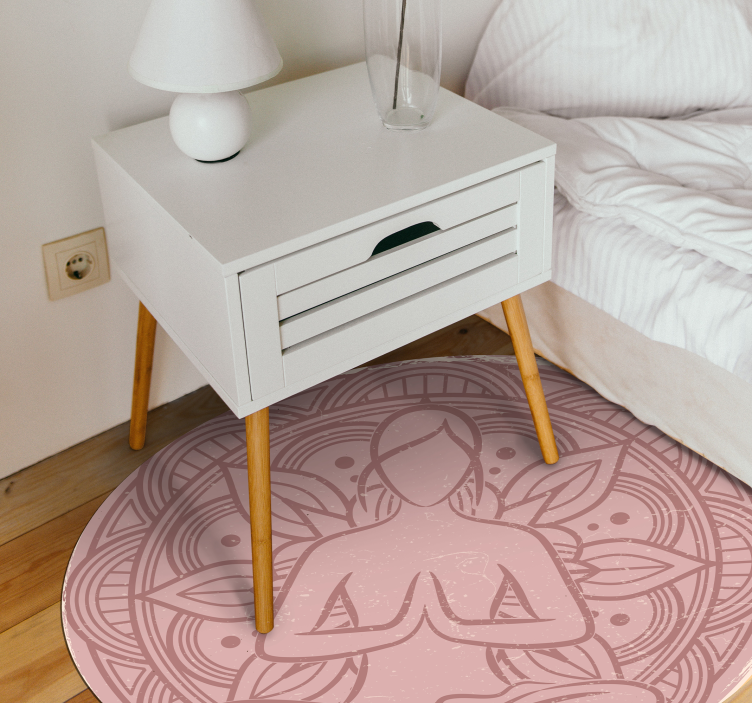 Vinyl Teppich Mandala meditatives mandala - TenStickers