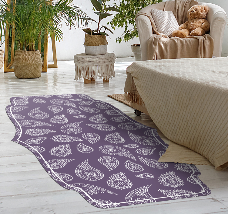 Vinyl Teppich Mandala paisley-mandala-motiv - TenStickers