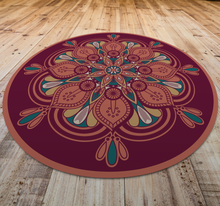 Vinyl Teppich Mandala verziertes mandala - TenStickers