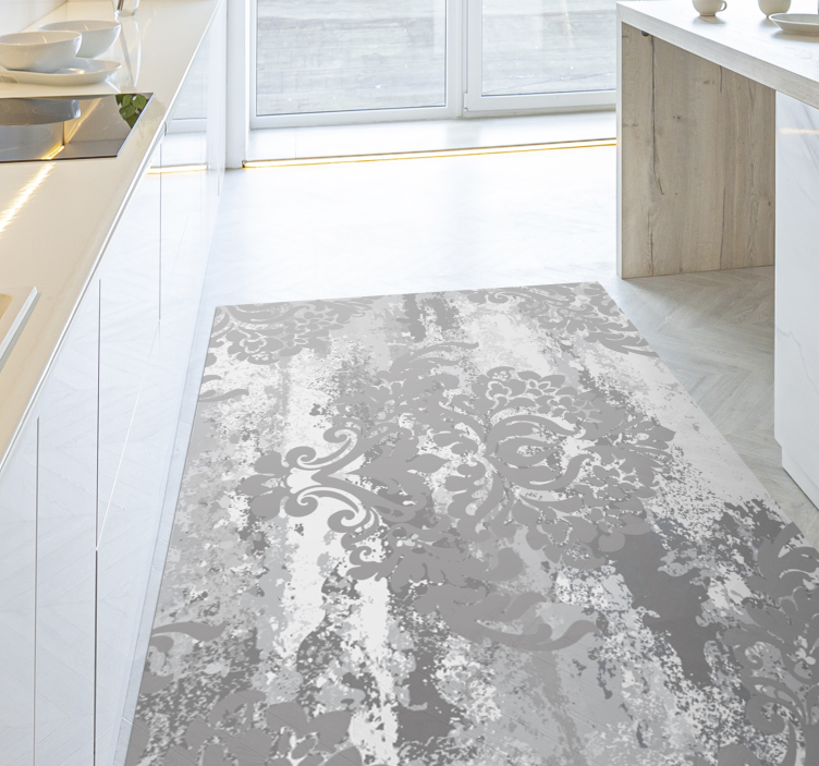 Vinyl Teppich Marmor elegante graue wirbel - TenStickers