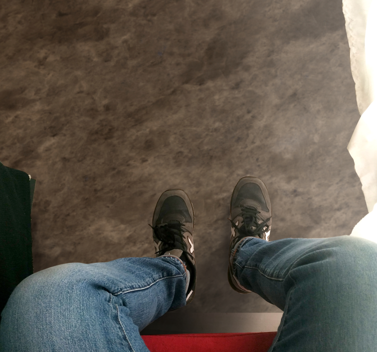 Vinyl Teppich Marmor braun eleganter effekt - TenStickers