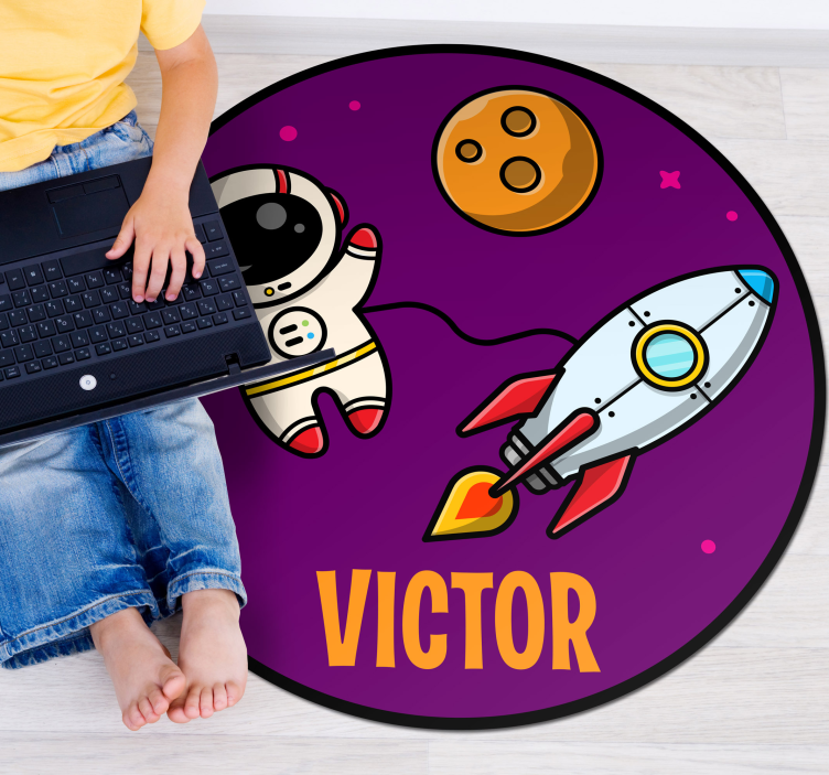 Vinylteppich kindlich expedition mit namen - TenStickers